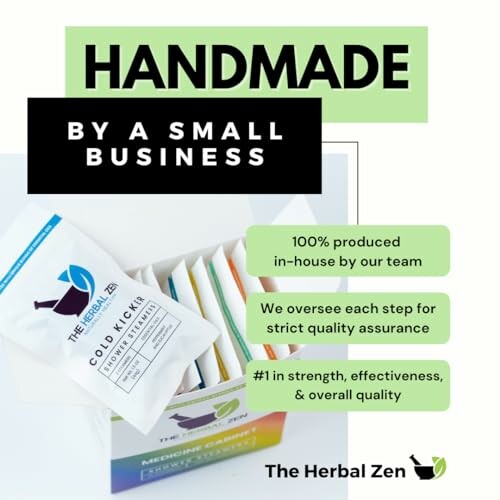 Handmade products by a small business, The Herbal Zen.