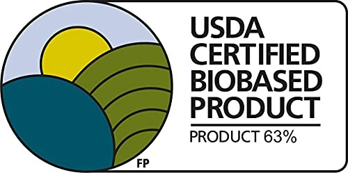 USDA Certified Biobased Product label with 63% biobased content.